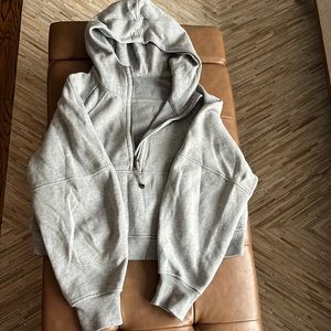 Grey Lulu scuba hoodie